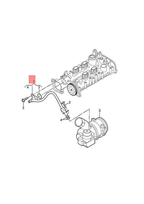 Genuine AUDI A1 Q2 GAB GAG GBA GBH Vent Hose 04C103474H | eBay 