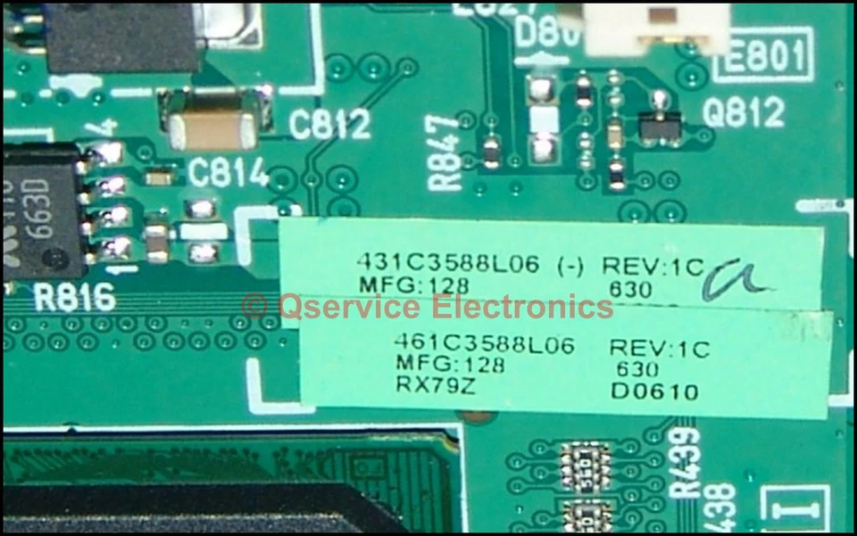 Placa base Hitachi JP71991 M2 (431C3588L06) para proyector de datos LCD CP-RX79 Foto 3 de 4