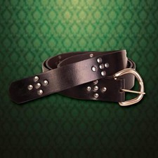 Medieval Black Huntington Leather Belt