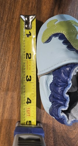 Robeez Blue Leather Baby Booties, Infant Dinosaur Shoes, Size 0-6 Months - Picture 6 of 6