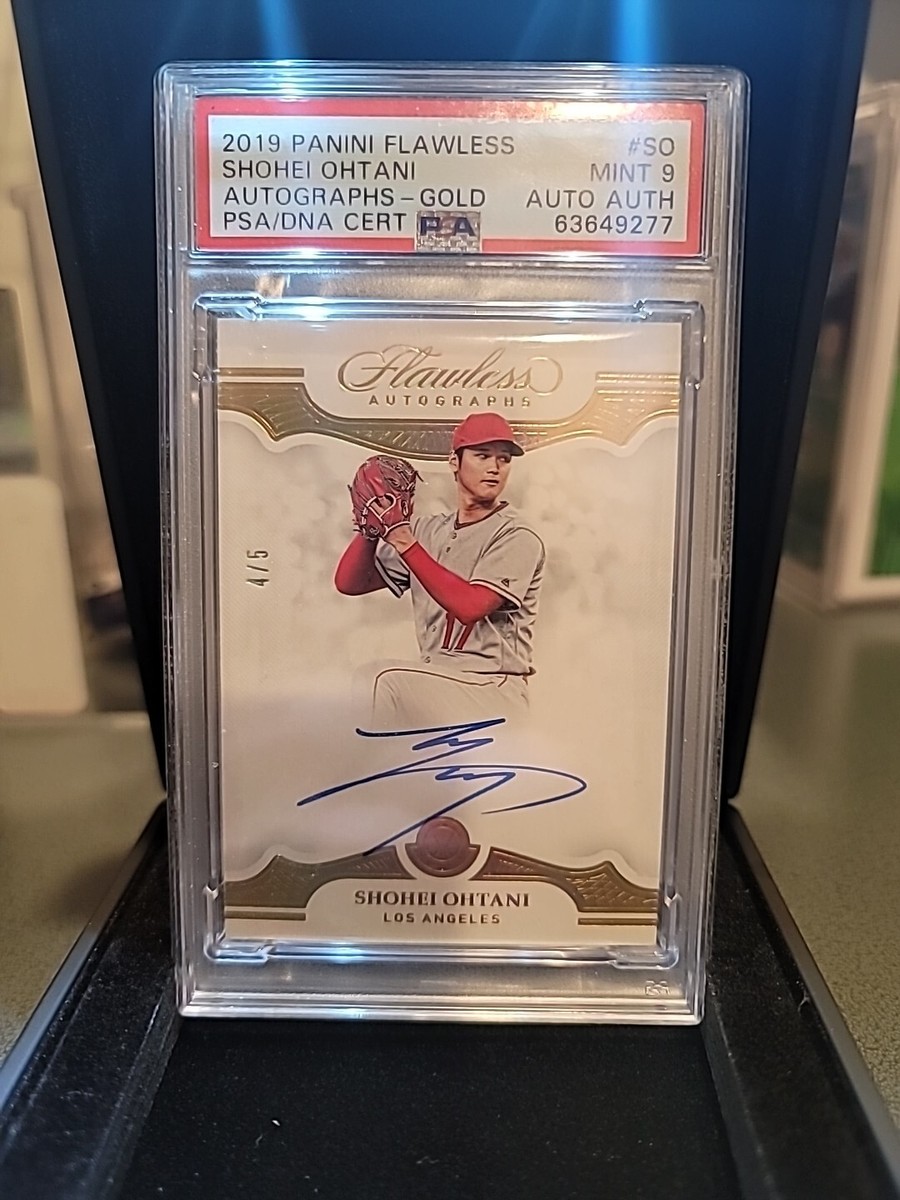 2019 FLAWLESS SHOHEI OHTANI GOLD 4/5 ON CARD AUTO!! PSA MINT 9! | eBay