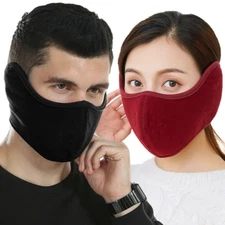 Winter Ski Mask Balaclava Thermal Half Face Mask With Ear Cover for Cold Weather