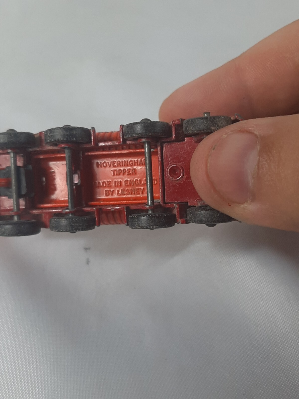 Vintage Matchbox Series Lesney No.17 Hoveringham Tipper Red Made in England