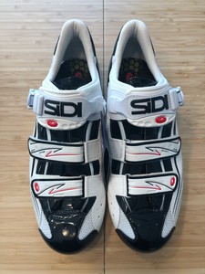 Nuevo Sidi Genius Mega 6.6 Blanco/Negro 45.5 Bicicleta Ciclismo Zapatos de  carbono carretera | eBay
