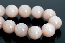 11MM Genuine Natural Peach Moonstone Grade A Round Gemstone Loose Beads 7.5"