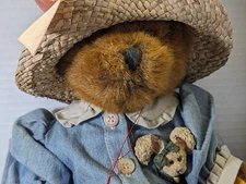 Vintage Boyds Bears Augusta 91010 14" 1998 Retired Best Dressed Bear With Brooch