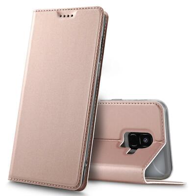 Flip Case Für Samsung Galaxy A6 Schutz Hülle Handy Tasche Klapphülle Slim Etui