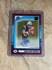 2024 Clearly Donruss Jonathon Brooks Rated Rookie Auto #62/75 (Panthers)