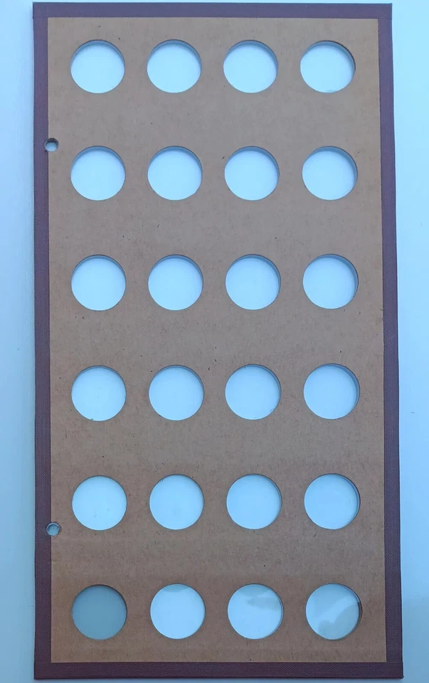 Wayte Raymond 1x 1826-1857 centavos grandes + 3x lote de página de álbum de tablero de monedas de 29 mm en blanco Foto 4 de 4