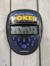 Vintage 1997 Radica Players Choice Poker Electronic Handheld Game - TESTED