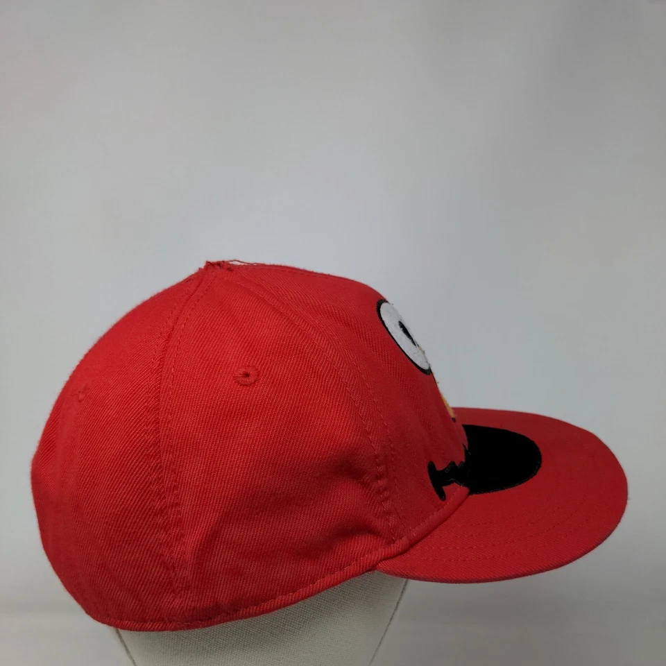 Sombrero ajustado Sesame Street Elmo rojo 7 1/2 orificios de ventilación bordados Foto 4 de 4