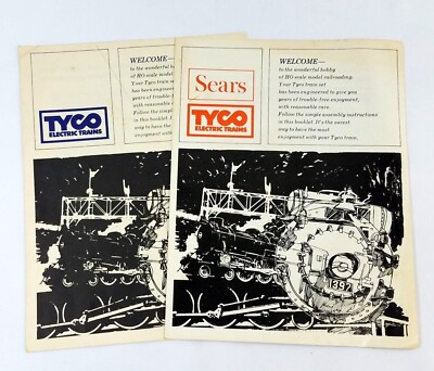 Tyco & Sears HO Scale Electric Train Instruction Booklets Set 1971