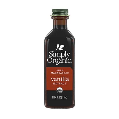 Simply Organic Vanilla Extract 4 Fl Oz Madagascar Bourbon Certified Organic