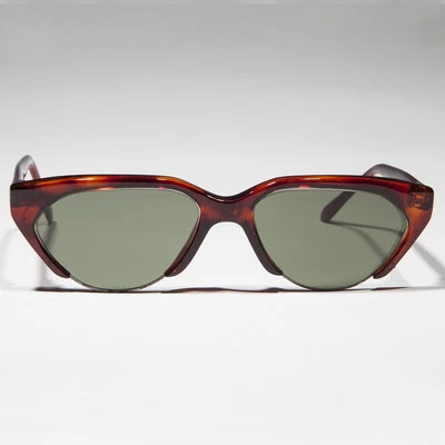 Gafas de sol futuristas vintage marco punk marrón - Hazel - Imagen 1 de 3