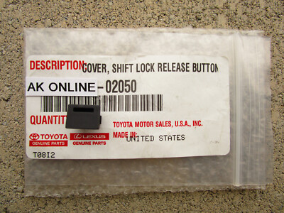 09 - 13 TOYOTA COROLLA A/T SHIFTER LOCK RELEASE BUTTON COVER OEM OEM NEW BLACK