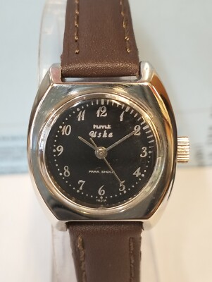 HMT USHA WINDING BLACK DIAL 140292 INDIA WOMEN'S FULL WORKING VINTAGE WATCH