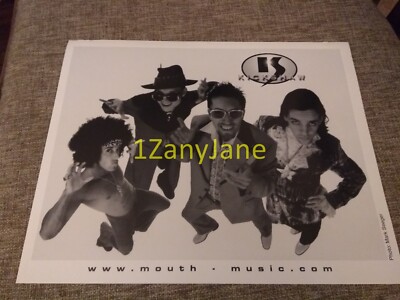 P496 Band 8x10 Press Photo PROMO MEDIA KICKSHAW MOUTH MUSIC B &W 4 MAN GROUP