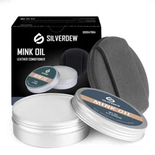 Mink Oil for Leather Boot 3.2OZ Mink Oil Leather Conditioner All-Natural Formula
