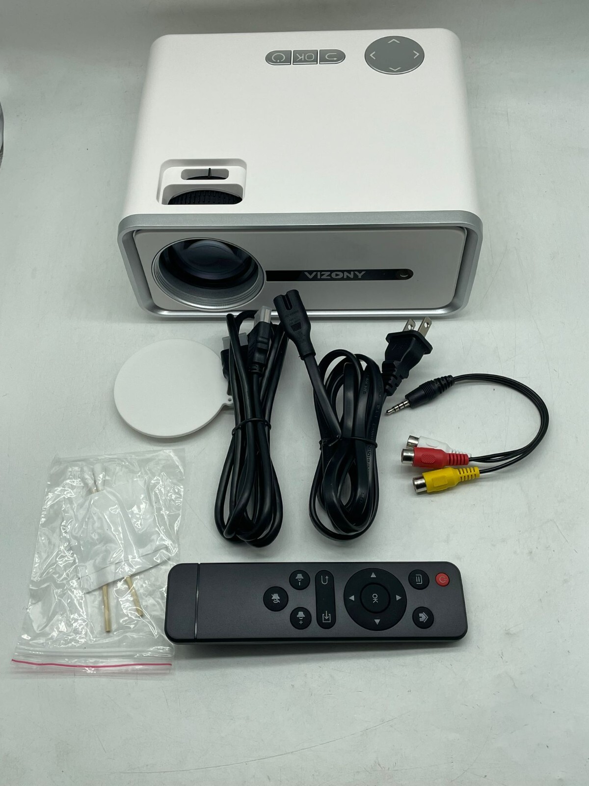 Mini Projector with WiFi and Bluetooth, 450ANSI 1080P FHD Home Movie Projector