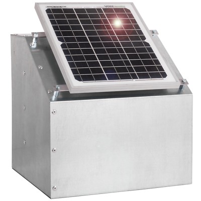 12W Solarmodul inkl. Box für Weidezaungeräte Solargerät Elektrozaungerät SOLAR