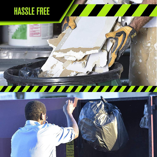 55 Gallon Trash Bags Heavy Duty - (Huge) - 2.0 MIL Thick (Equiv) - 38" X 58" - G - Picture 6 of 12