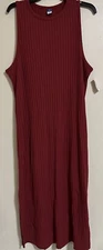 Old Navy Fitted Sleeveless Rib-Knit Midi Sweater Dress Women’s Size 2X New