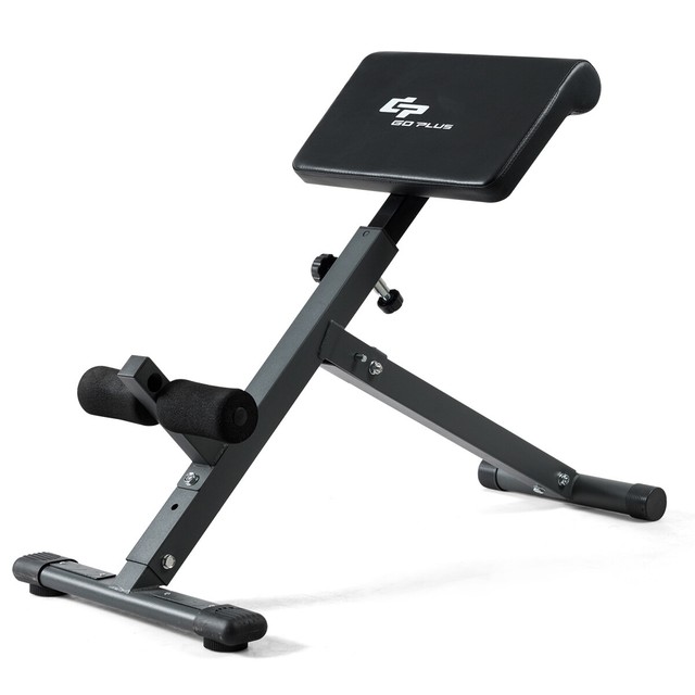 Costway Adjustable Ab Back Bench Hyperextension Exercise Abdominal