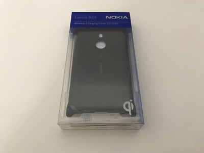 BRANDNEU ORIGINAL SCHWARZ NOKIA KABELLOSE LADEABDECKUNG FÜR LUMIA 925 CC-3065