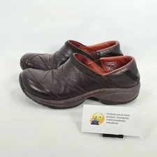 Merrell Promo Patch Bug Casual Slip On Clog Womens Size 6 63796 Brown Red
