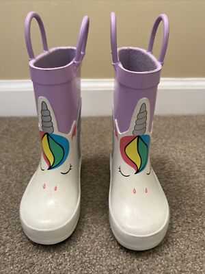 Jack size 5 Unicorn Rain Boots EUC | eBay