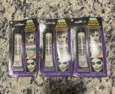 Lot Of 3 Cream Make-up Glow in the Dark .7 oz Tubes