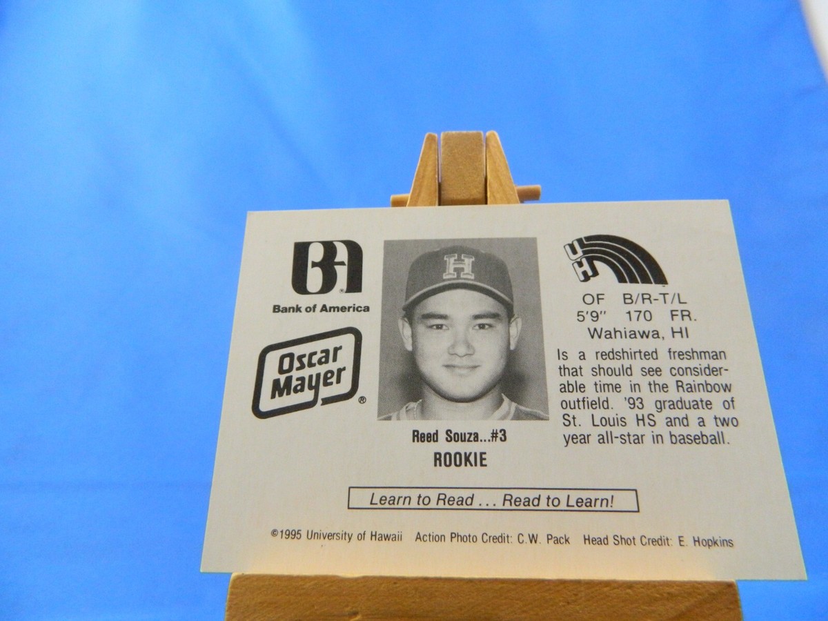 Reed Souza University of Hawaii UH Baseball Rainbows Card 1995 | eBay