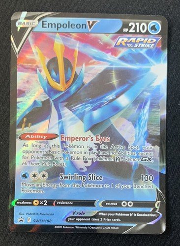 Empoleon V SWSH108 Black Star Promo Ultra Rare Holo Pokemon TCG Card NM