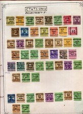 Etats-Unis lot de 51 TIMBRES pré oblitéré . sur charnières