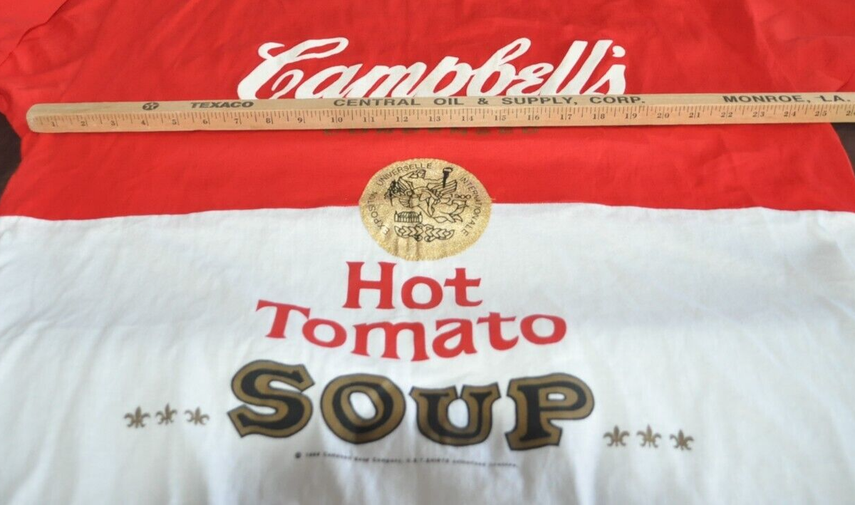 Vintage 1988 Single Stitch Andy Warhol Campbell's Hot Tomato Soup