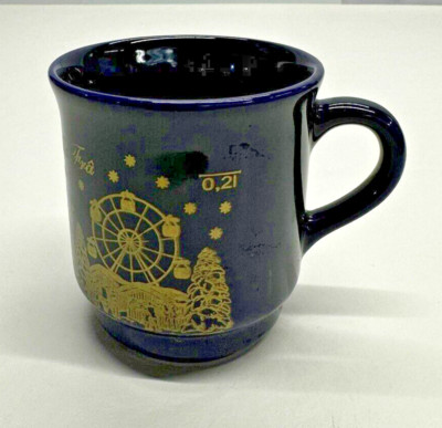 Kossinger Christmas Mug Wantermaart Goldener Stern Gelle Fra Blue Cofee Cup
