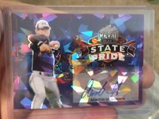 Austin Hendrick Auto, 2021 Leaf Metal Draft State Pride Purple Crystal #8/10