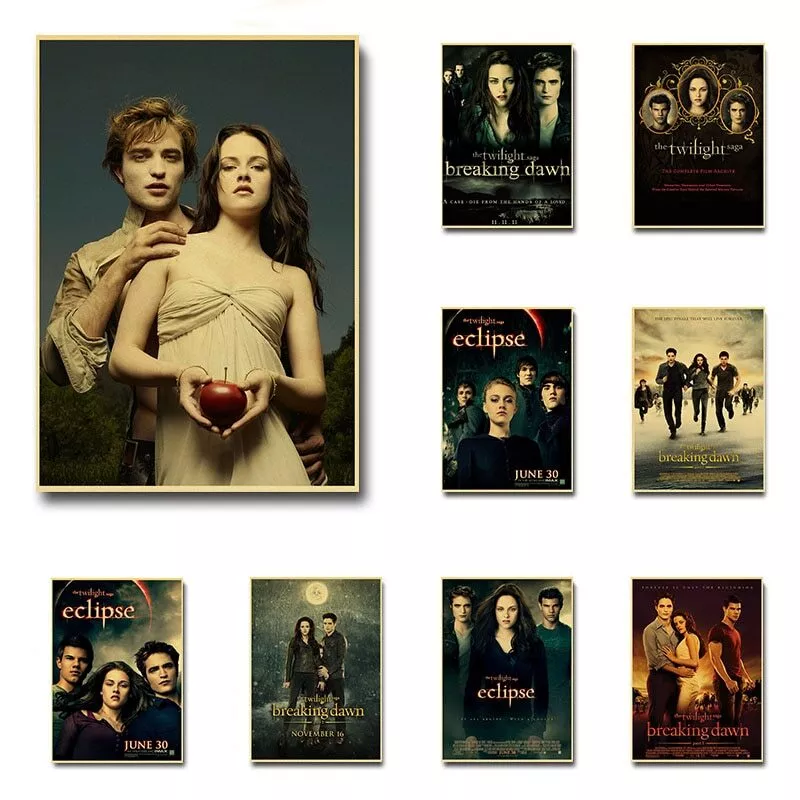 Twilight Series Popular Vampire Love Story Movie Kraft Paper Poster Heroine