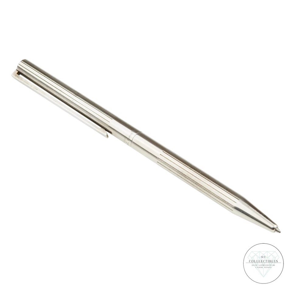 S.T. Dupont Classique Kugelschreiber Silber Drehmechanik mit Box - Bild 3 von 4