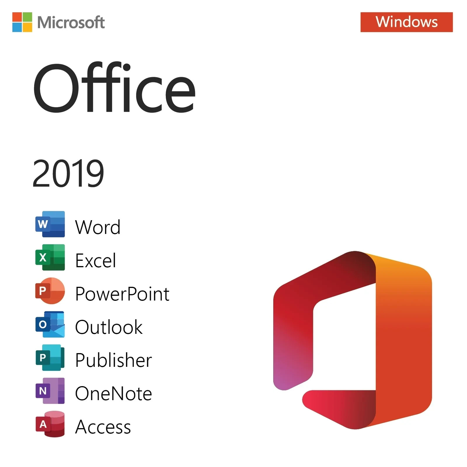 Microsoft Office 2019 USB Installation Media + Lifetime Product key for Windows
