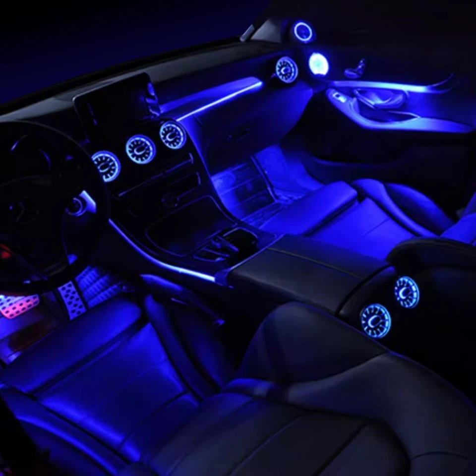 For Mercedes Benz C Class W205 GLC C300 Air Vent LED Ambient Light 2015-2018 C63 - Image 3 of 4