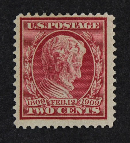 CKStamps: US Stamps Collection Scott#369 2c Lincoln Mint H OG Bluish