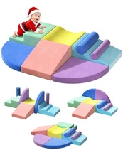 Extra Large 8-Piece Soft Climbing Toys for Toddlers, Foam Climbing Block Set ...