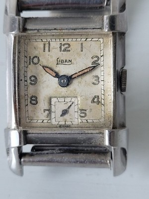 Vintage Uhr SIBAN Curvex Style Tank 30/40er Jahre Mechanisch Schweiz Marsch FCT