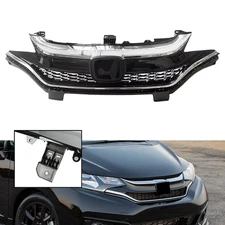 For 2018 2019 2020 Honda Fit Hatchback Chrome Front Bumper Upper Grille Grill