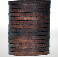 Flat Genuine Leather Cord String Full Grain Cord Lace Cowhide Strips for Jewelry