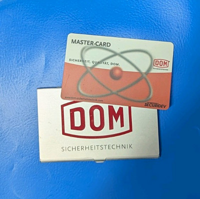 DOM ELS MasterCard Schließanlage mit SECURIDEV Sicherheitskarte Protector 