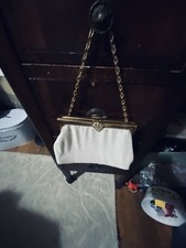 Mesh whiting  Davis bag vintage antique Bag