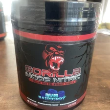 Gorilla Mode Nitric Blue Raspberry Stimulant Free New 40 Servings 🇺🇸