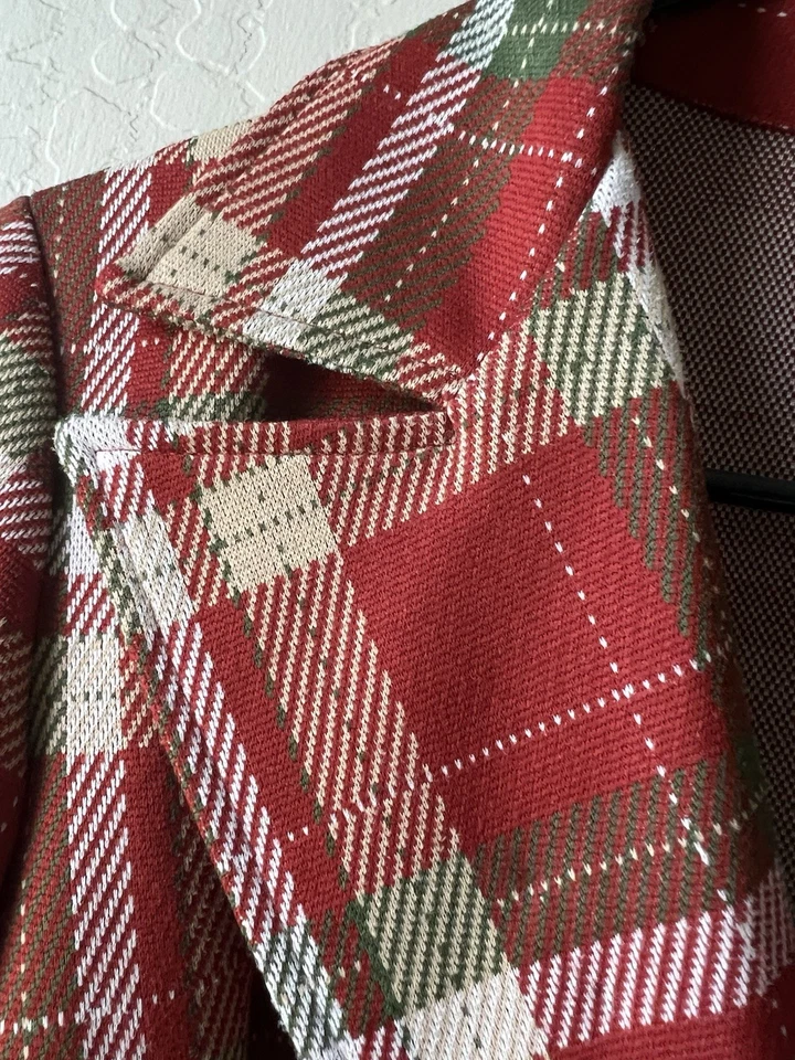 Vintage Women’s 4 Piece Leisure Suit 1970’s Plaid Polyester Retro - Image 4 of 4